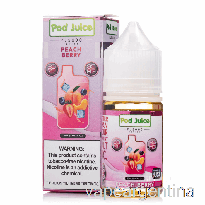 Baya De Durazno - Jugo De Vaina Pj5000 - 30ml 55mg Vape Argentina